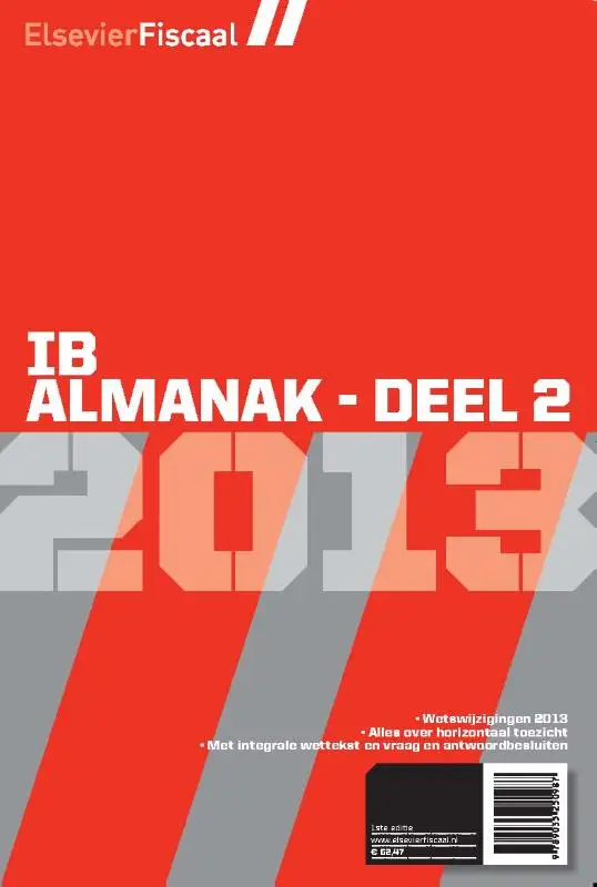 Elsevier ib almanak  / deel 2 2013