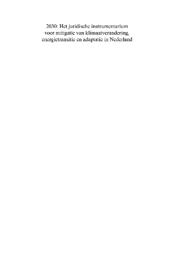 2030: Het juridische instrumentarium voo