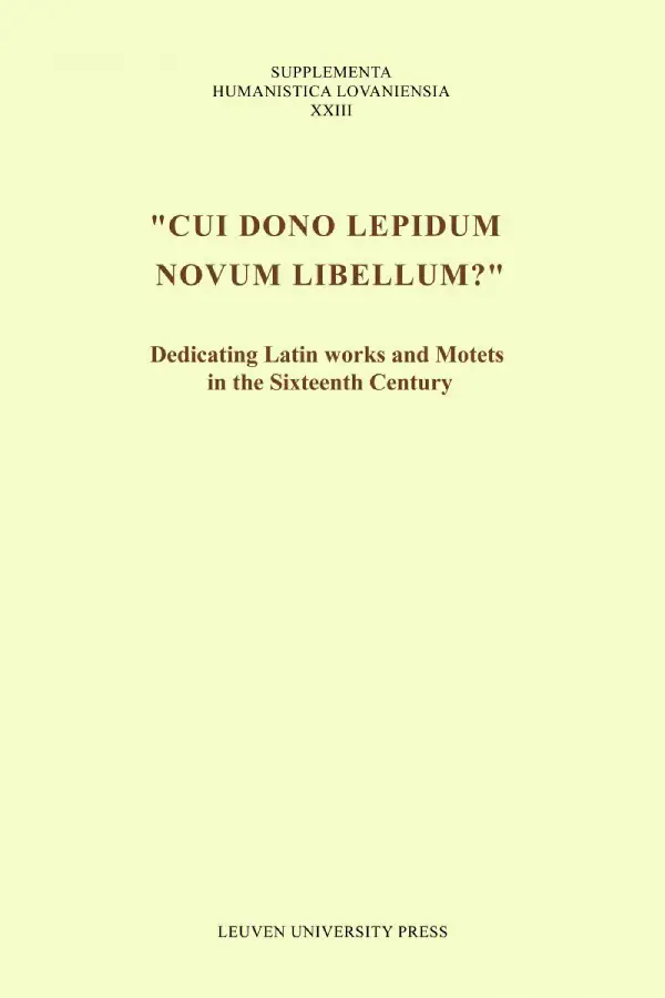 Cui dono lepidum novum libellum