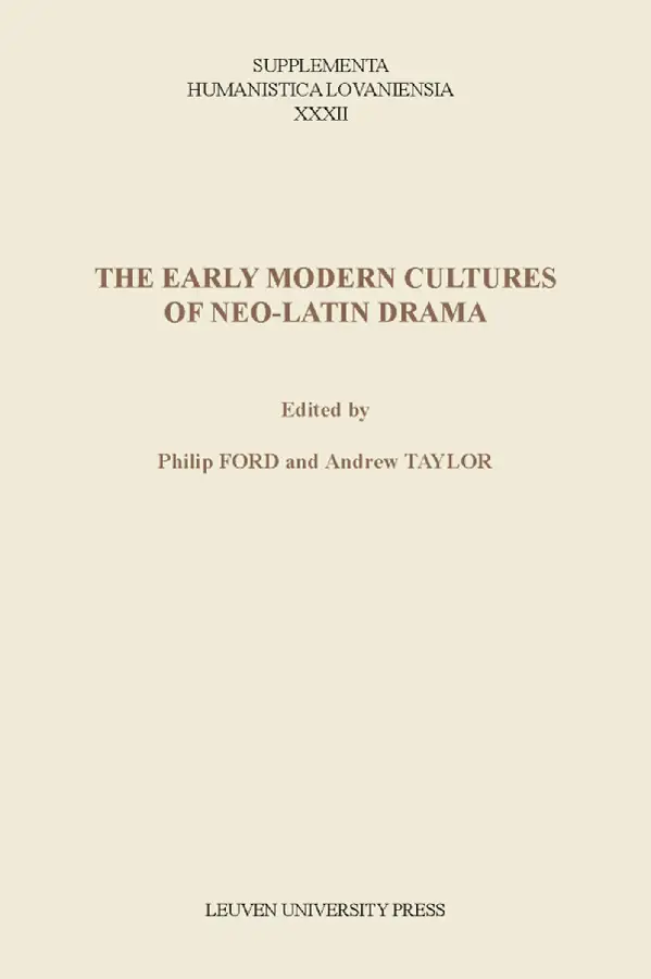 The early modern cultures of Neo-Latin d