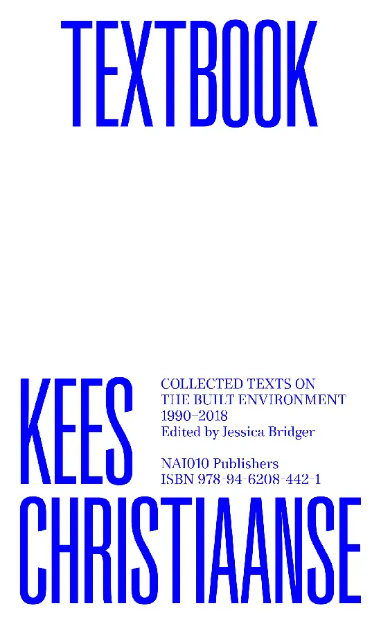 Kees Christiaanse Textbook