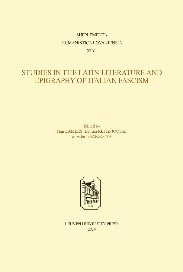Studies in Latin Literature and Epigraph