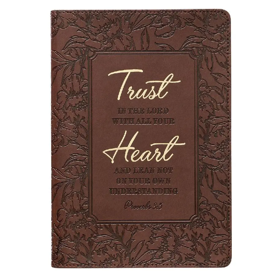 Trust With All Your Heart Brown Floral