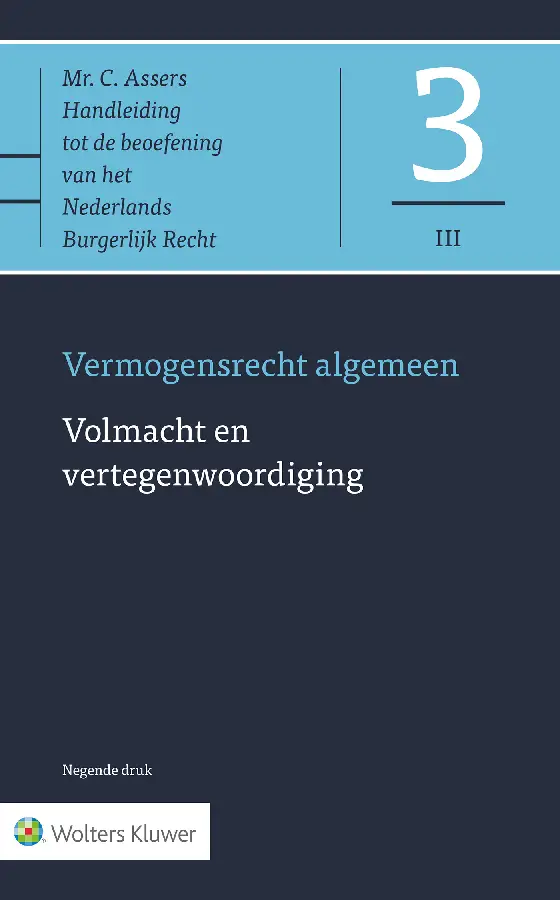 Asser 3-III Volmacht en vertegenwoordigi