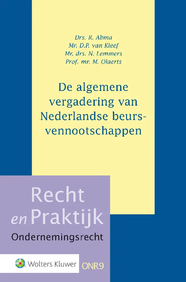 De algemene vergadering van Nederlandse