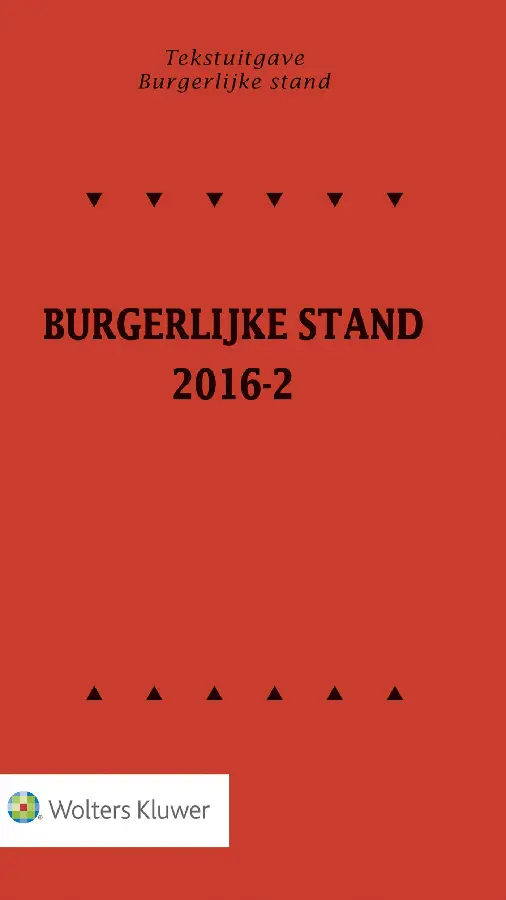 Burgerlijke stand / 2016-2