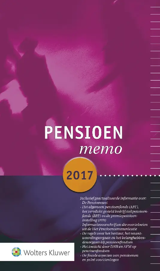 Pensioenmemo / 2017