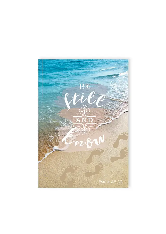 Hardcover journal Be still and know