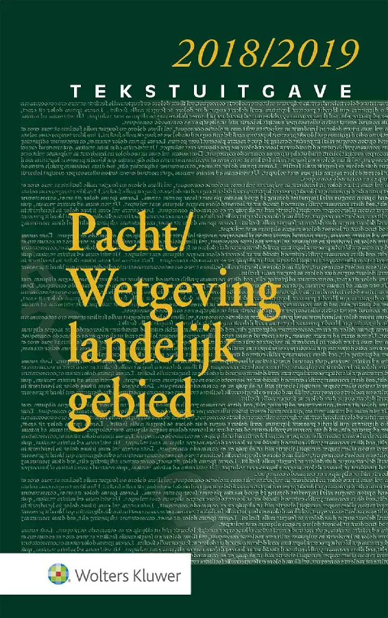 Tekstuitgave Pacht/Wetgeving landelijk g