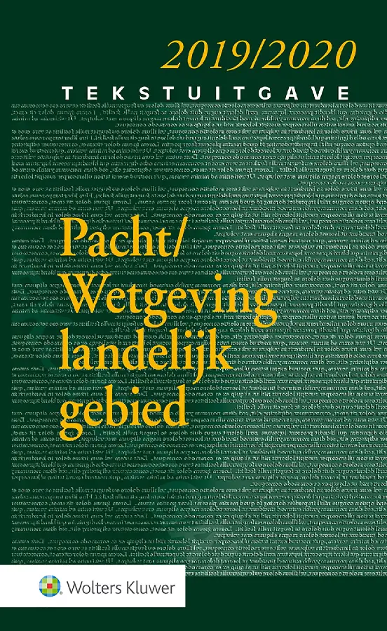 Tekstuitgave Pacht/Wetgeving landelijk g