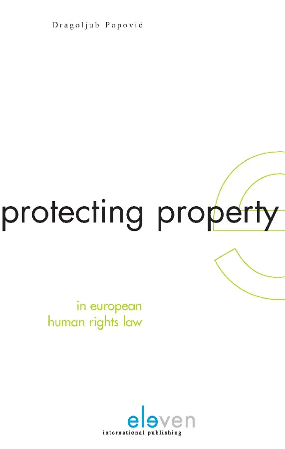 Protecting Property in European Human Ri