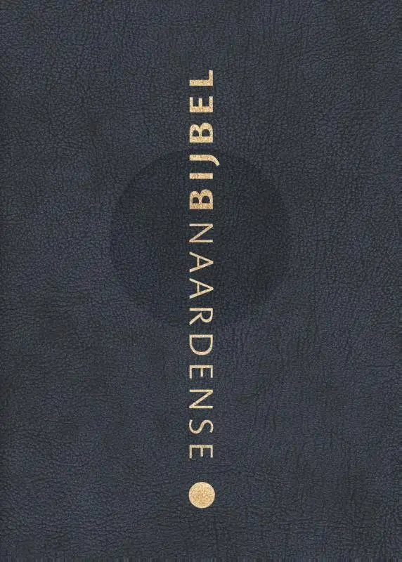 Nachtblauw, gebonden leer