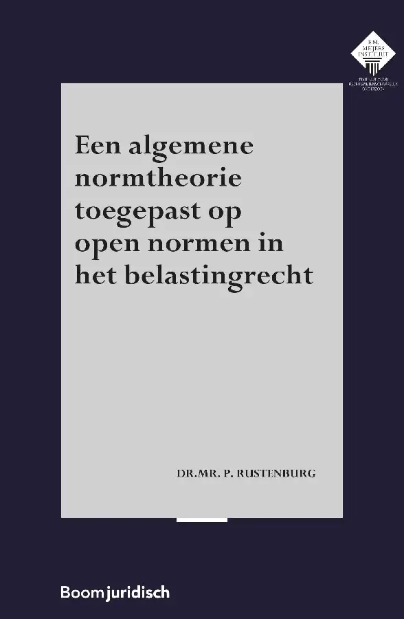 Een algemene normtheorie toegepast op op