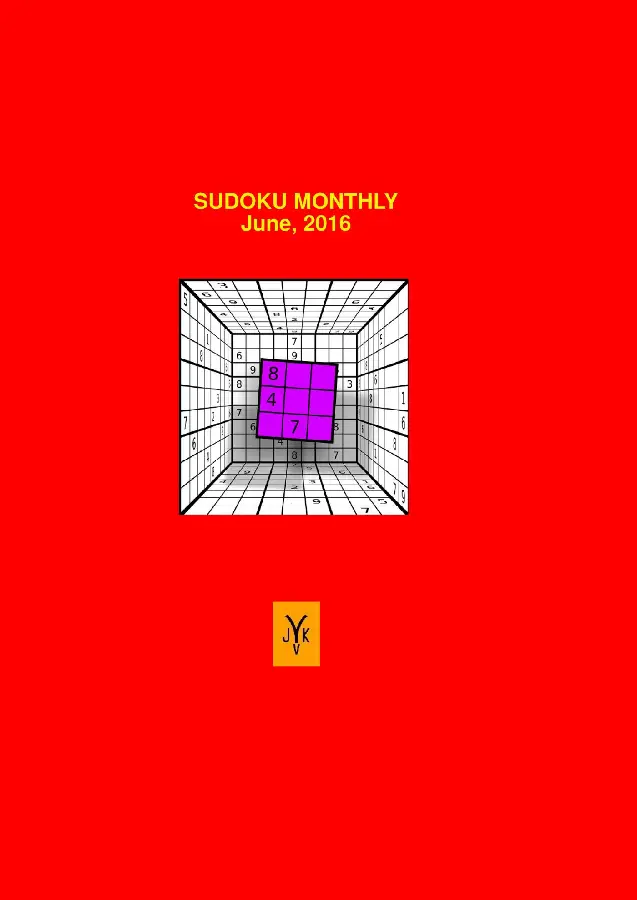 Sudoku monthly