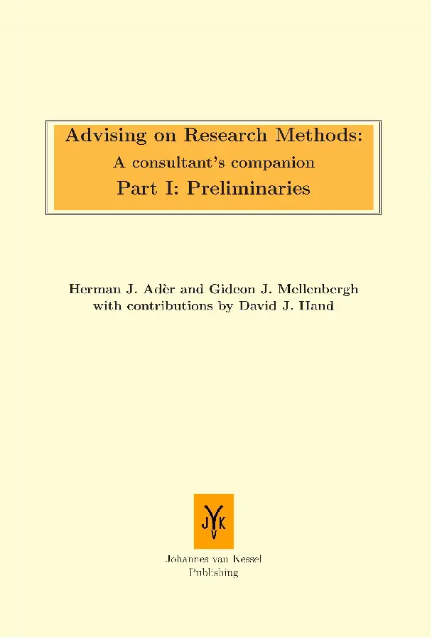 Advising on research methods: A consulta