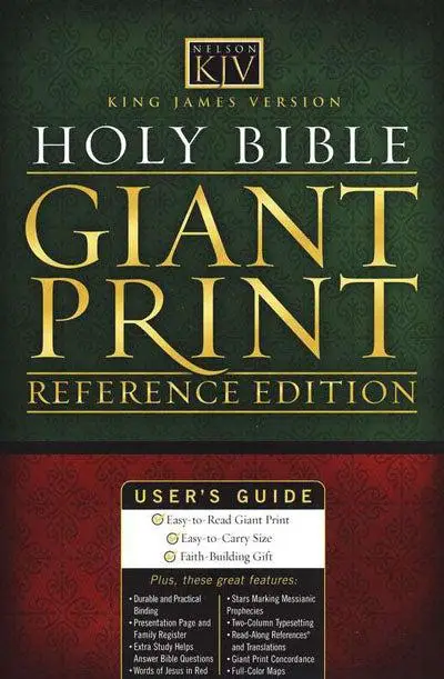 Giant Print Reference Bible - Burg
