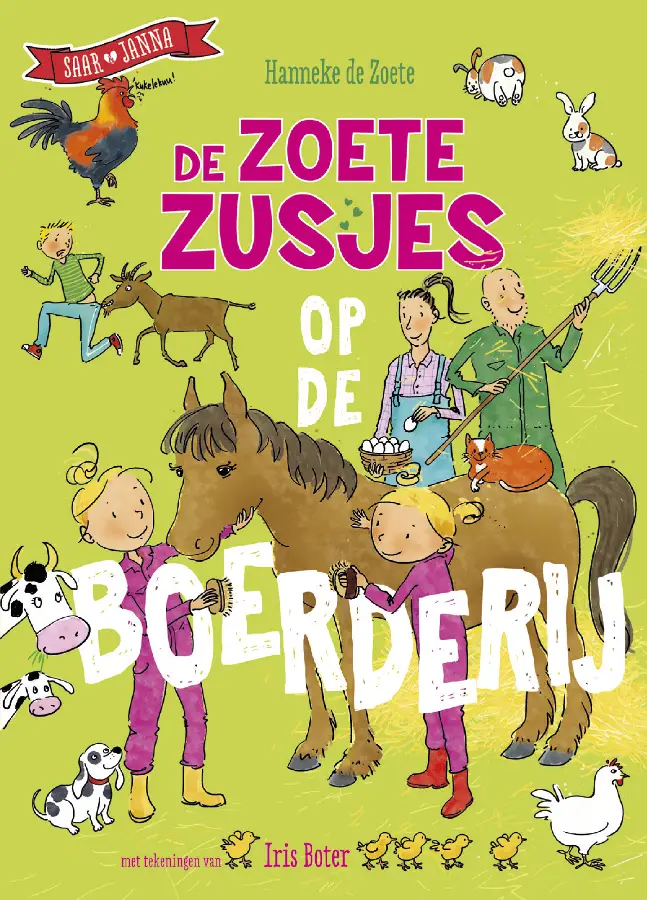 Zoete zusjes op de boerderij