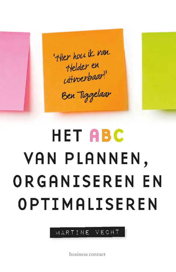 Het ABC van plannen en organiseren