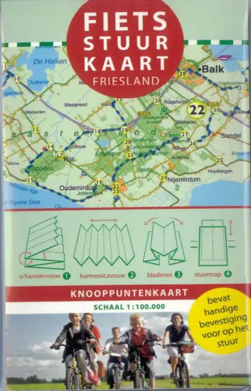 Fietsstuurkaart regio Friesland (set 6 e