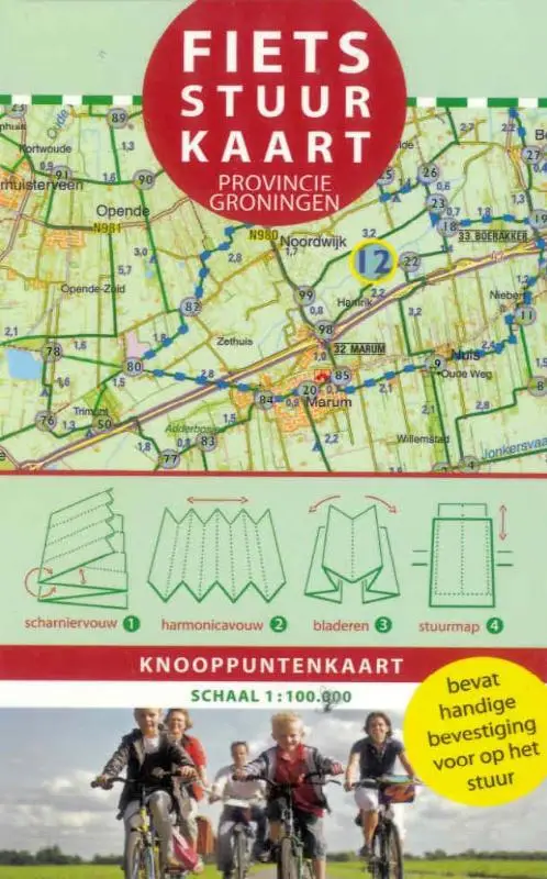 Fietsstuurkaart regio Groningen (set 6 e