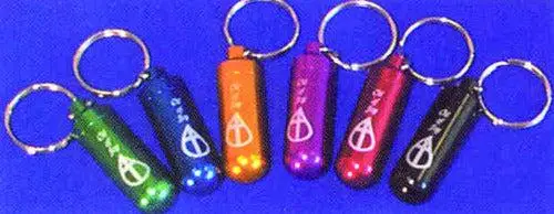 Keyring with vial - Assorted Colours