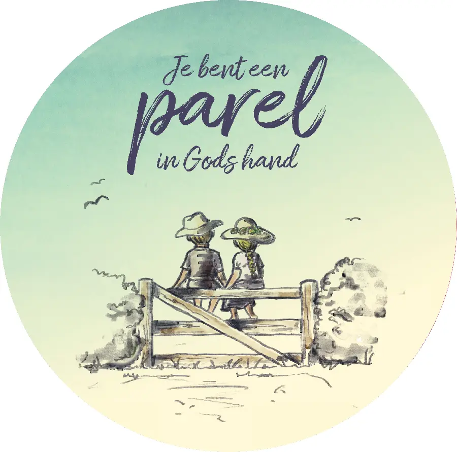 Muurcirkel Je bent een parel