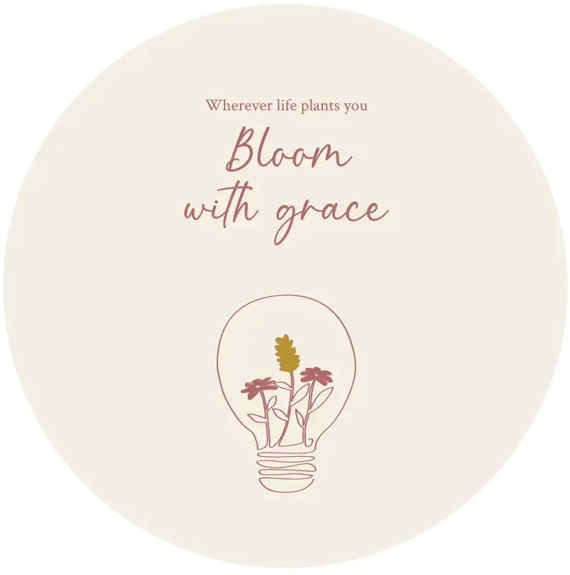 Muurcirkel Wherever life plants you