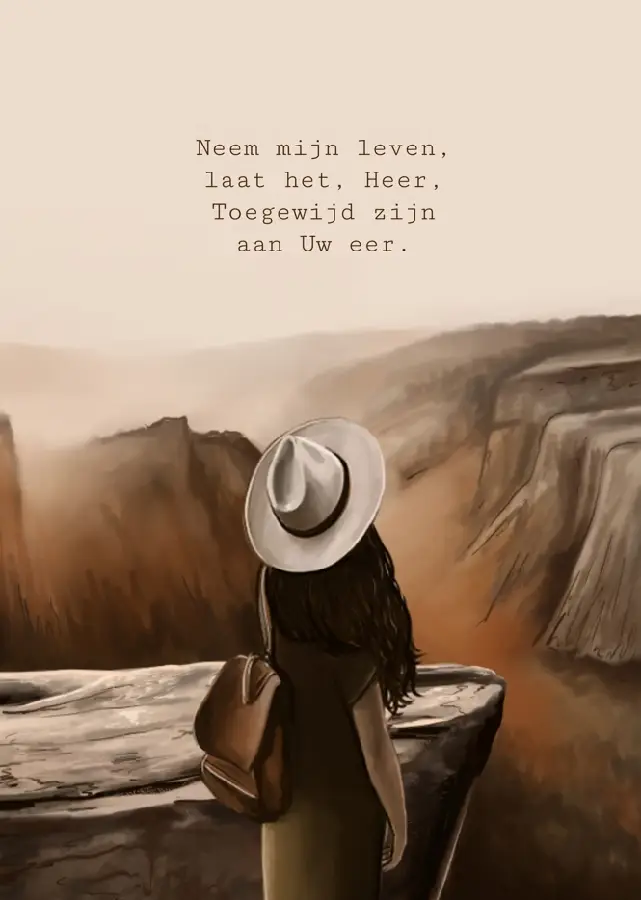 Poster A5 Neem mijn leven, laat het