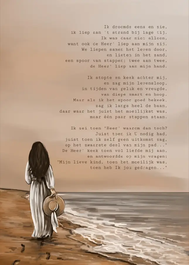 Canvas op hout Ik droomde eens en zie