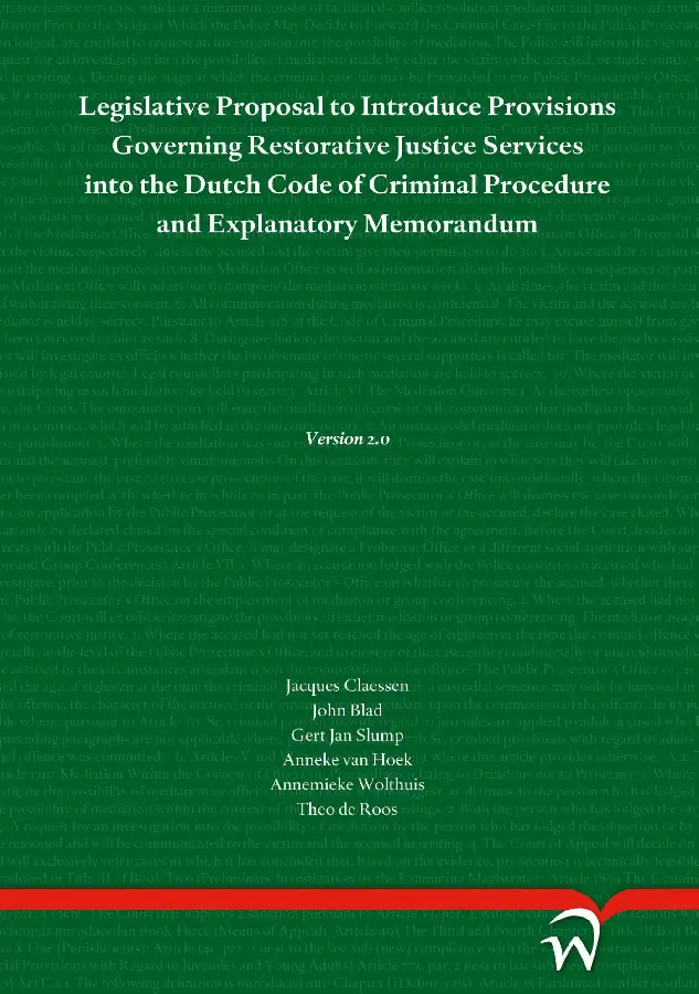 Legislative Proposal to Introduce Provis