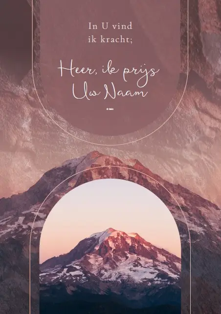 Poster A4 De Rots van mijn bestaan