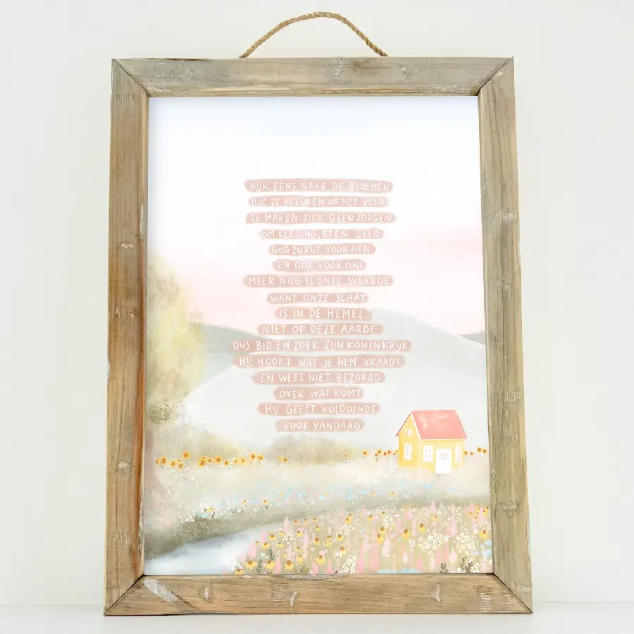 Kijk eens naar de bloemen - A4