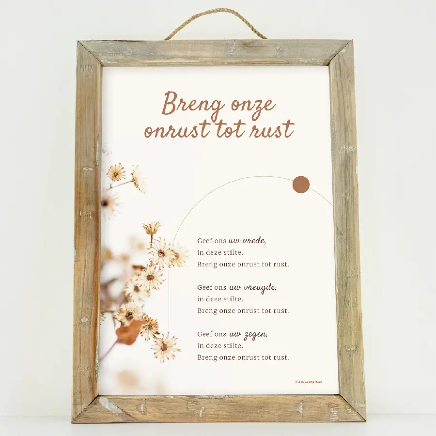 Breng onze onrust tot rust - A4