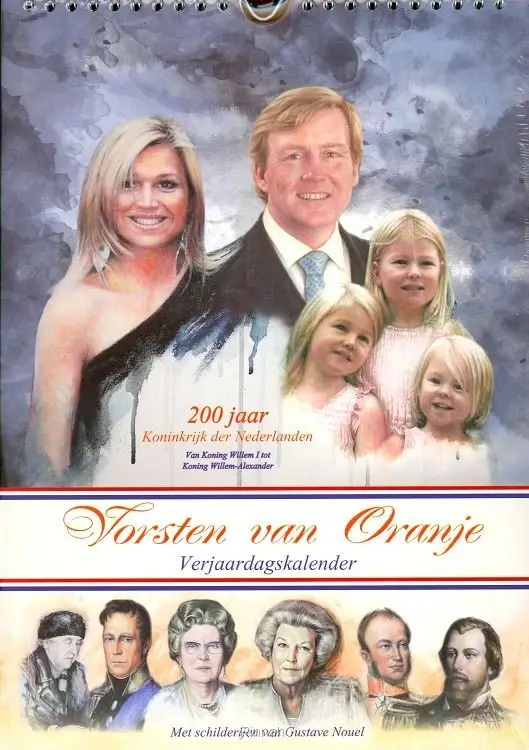 Verjaardagskalender vorsten van oranje