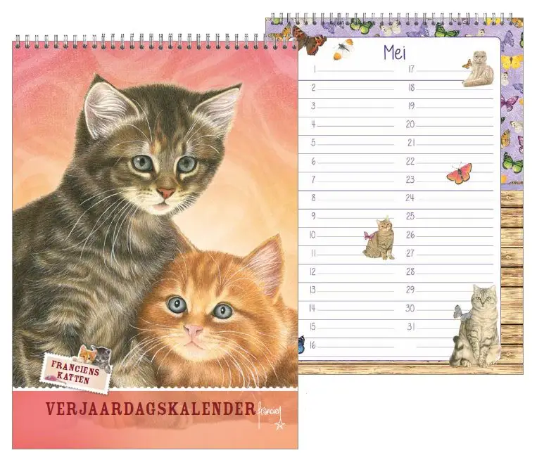 Verjaardagskalender franciens katten
