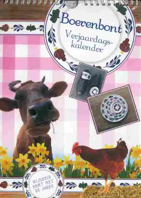 Verjaardagskalender boerenbont