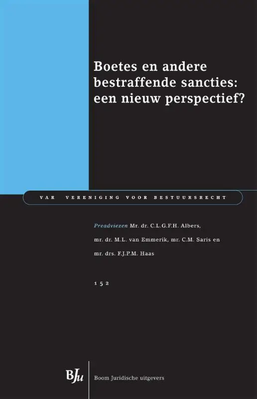 Boetes en andere bestraffende sancties: