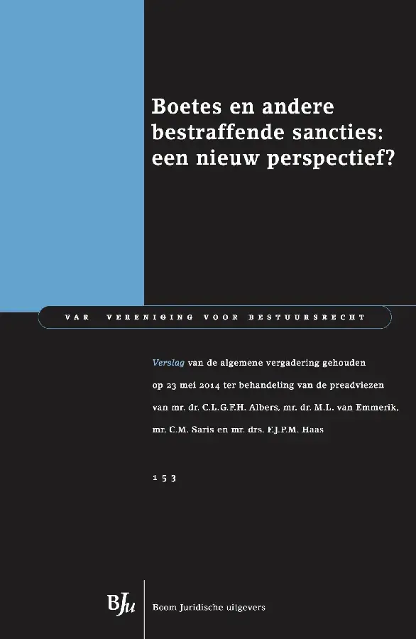 Boetes en andere bestraffende sancties: