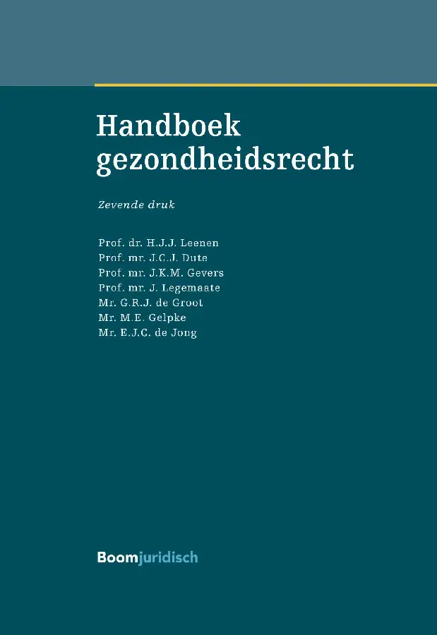 Handboek Gezondheidsrecht