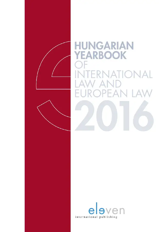 Hungarian yearbook of International Law