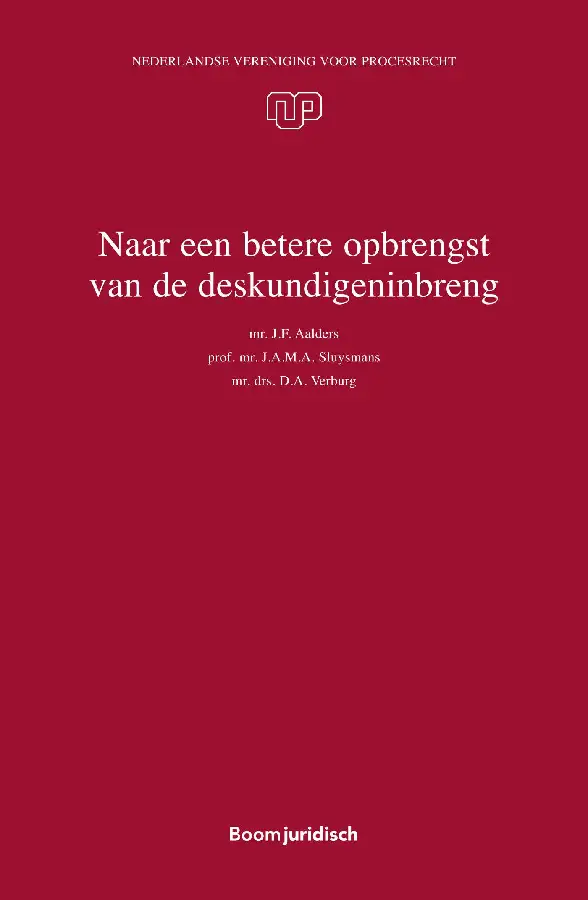 Naar een betere opbrengst van de deskund