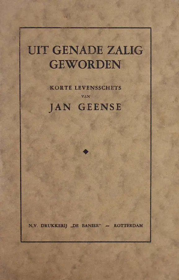 Uit genade zalig geworden