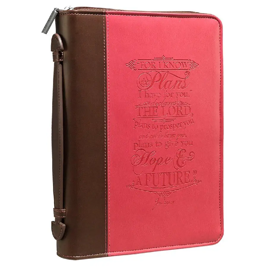 For I know the plans - Pink (Biblecover