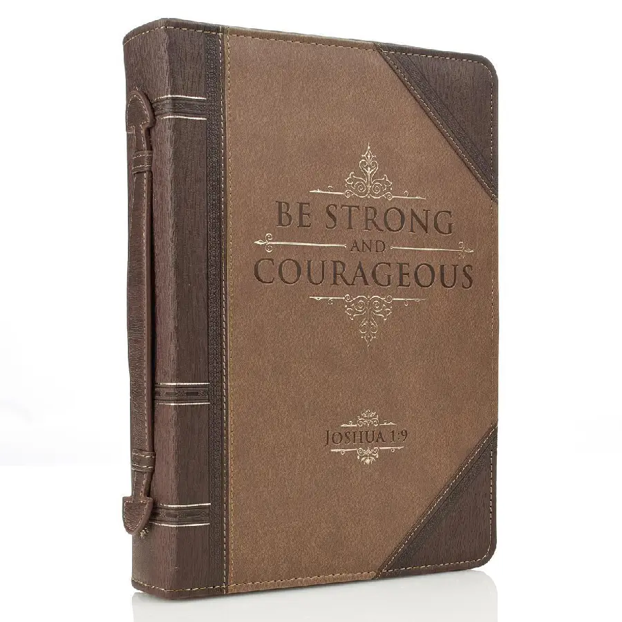 Be strong and courageous - LuxLeather -