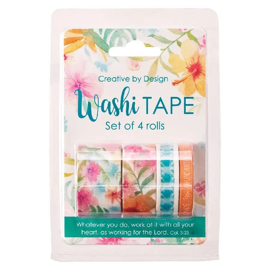 Washi tape - Set of 4 rolls