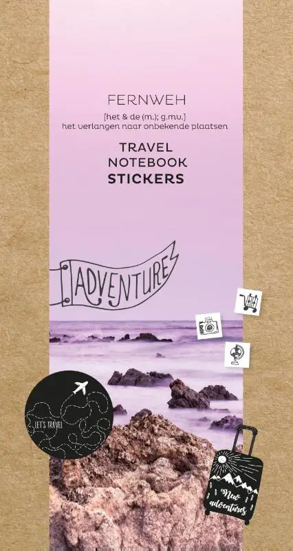 Fernweh travel notebook stickers