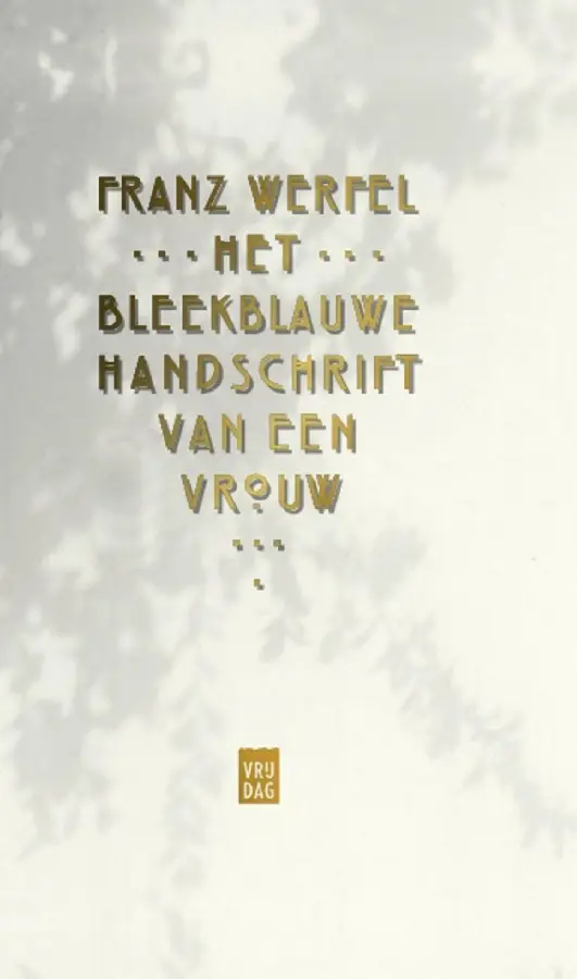Het bleekblauwe handschrift van een vrou