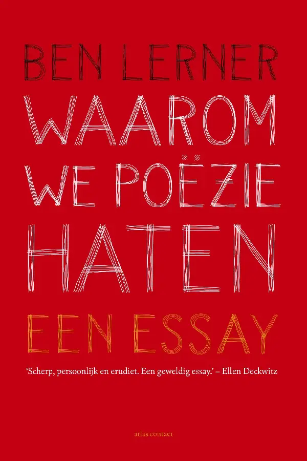 Waarom we poëzie haten