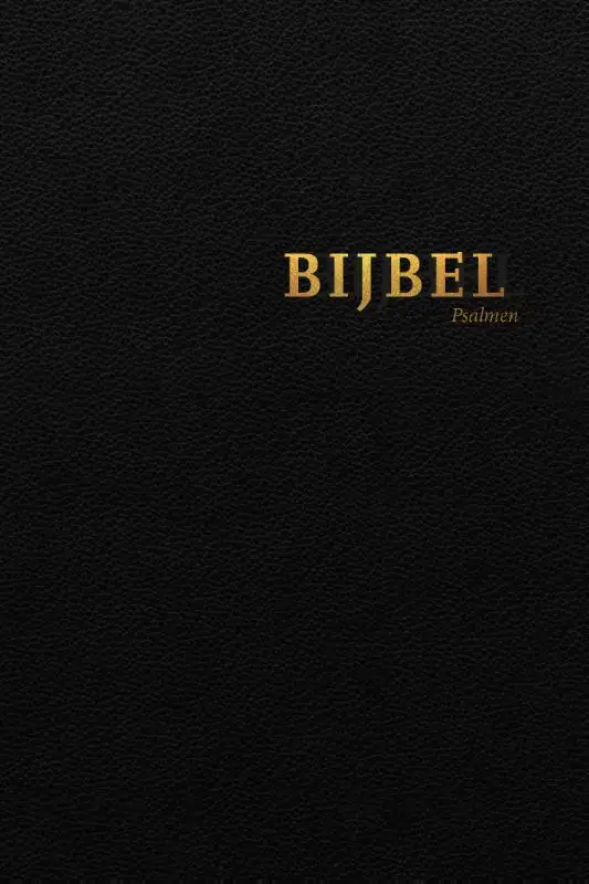 Bijbel HSV psalmen index zwart 12x18cm