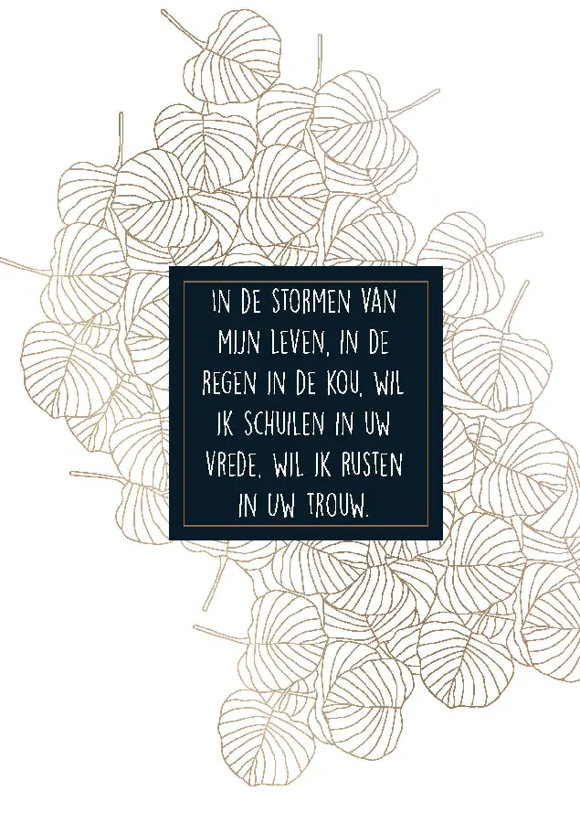 Wenskaart In de stormen van mijn leven